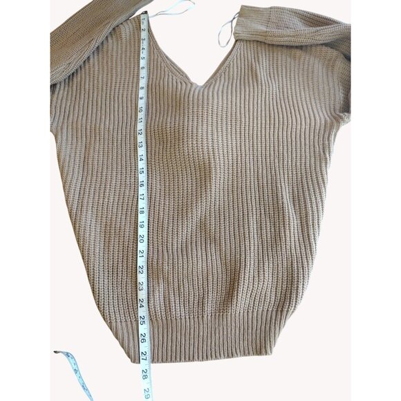 Love Tree Sweater Large Knotted Back Long Sleeve - Picture 6 of 13